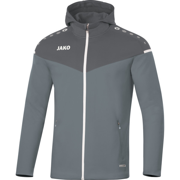 Kapuzenjacke Langarm Shirt grau mit SG Logo